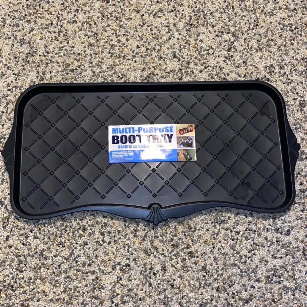 Multi purpose Boot Shoe Tray Holder Black Plastic